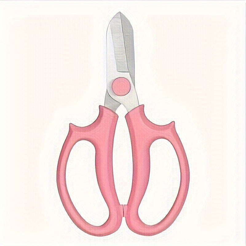 Compact Stainless Steel Multi-Purpose Kitchen and Craft Scissors with Ergonomic Non-Slip Handles