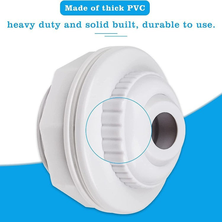 Adjustable threaded PVC toilet pan connector and waste flange adapter