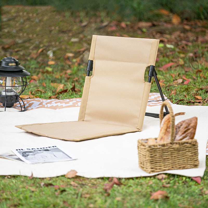 Foldable Outdoor Seat with Adjustable Backrest