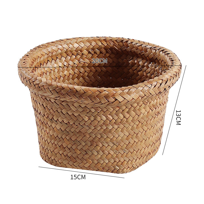 Handcrafted Natural Seagrass Storage Pot