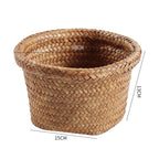 Handcrafted Natural Seagrass Storage Pot