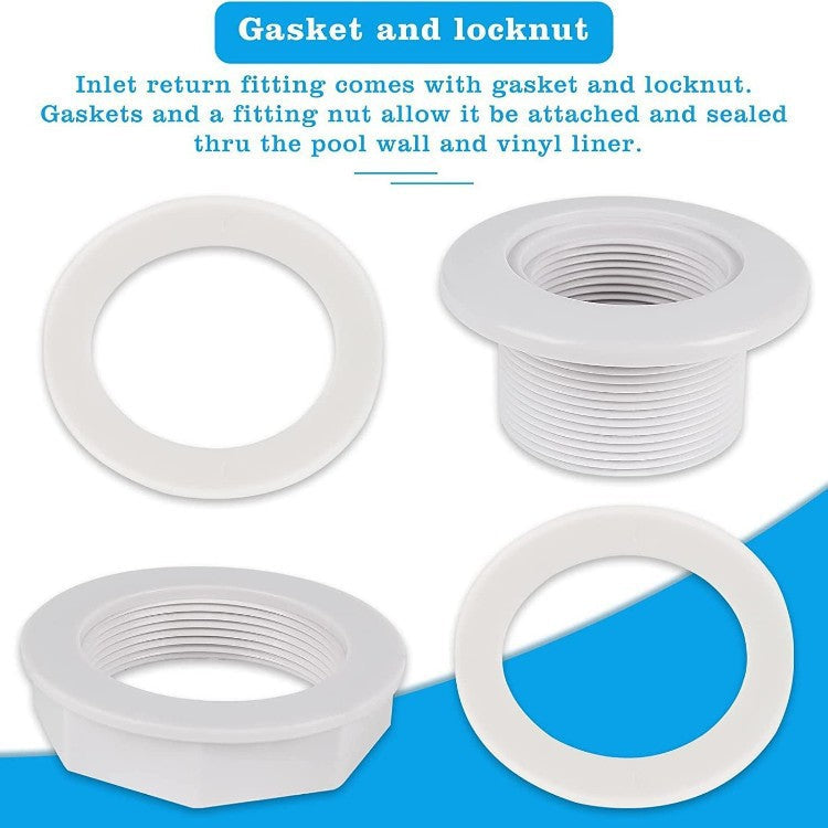 Adjustable threaded PVC toilet pan connector and waste flange adapter