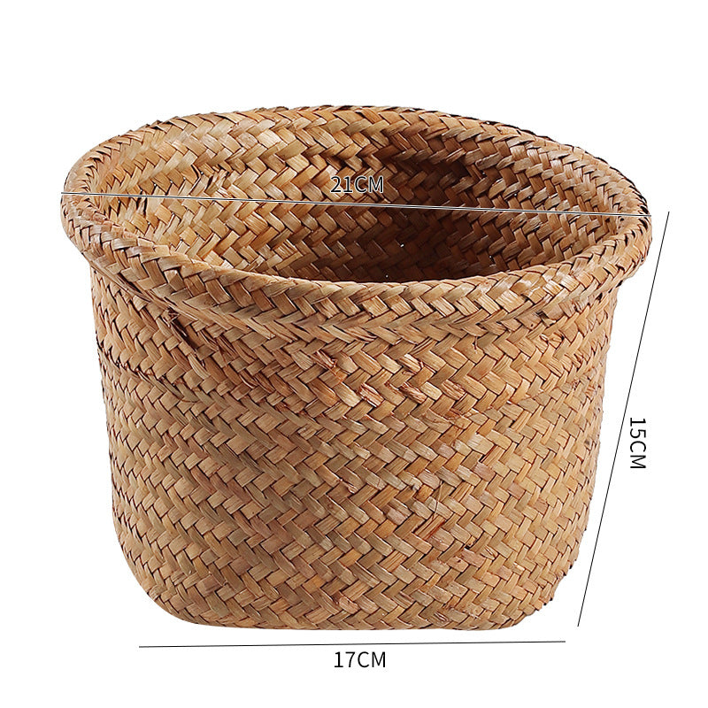 Handcrafted Natural Seagrass Storage Pot