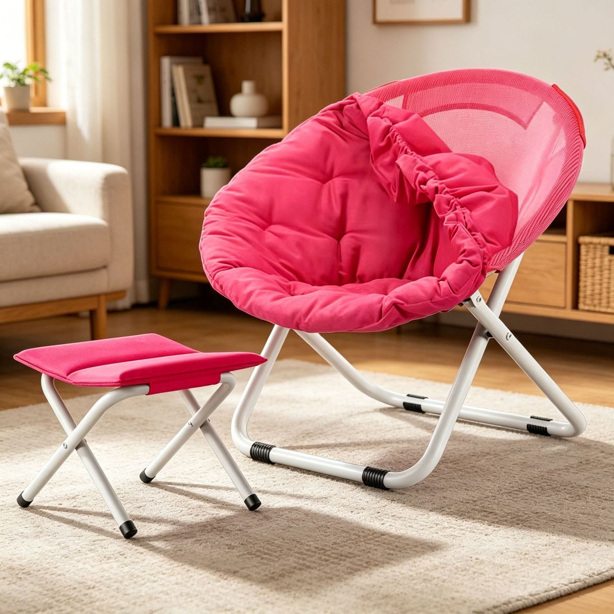 Ergonomic Lounge Chair with Practical Folding Mechanism