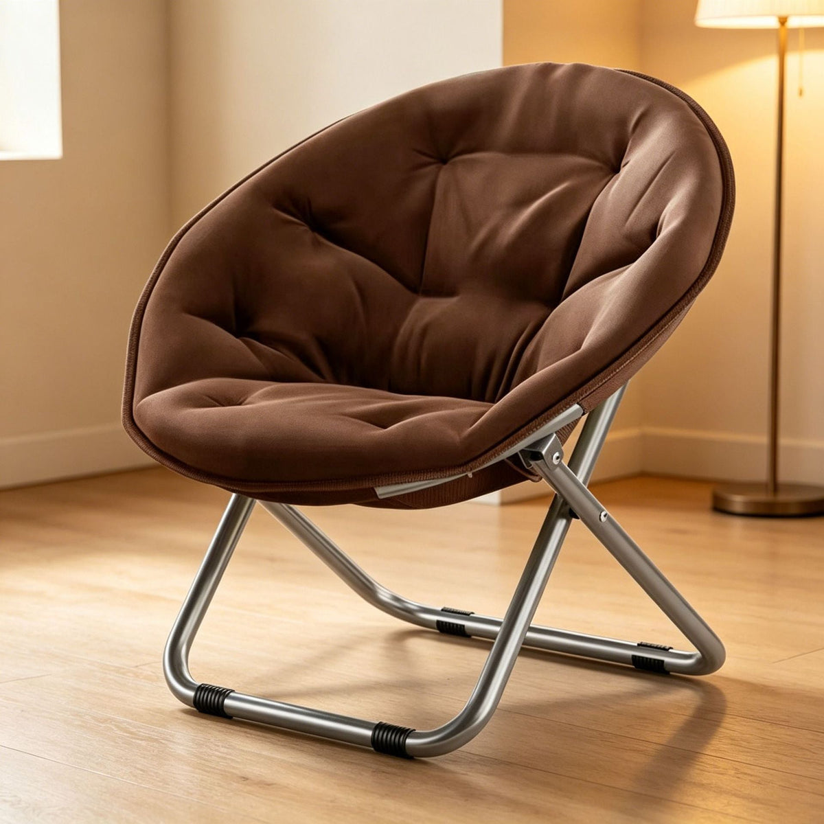 Ergonomic Lounge Chair with Practical Folding Mechanism