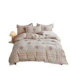 Embroidered bedding set