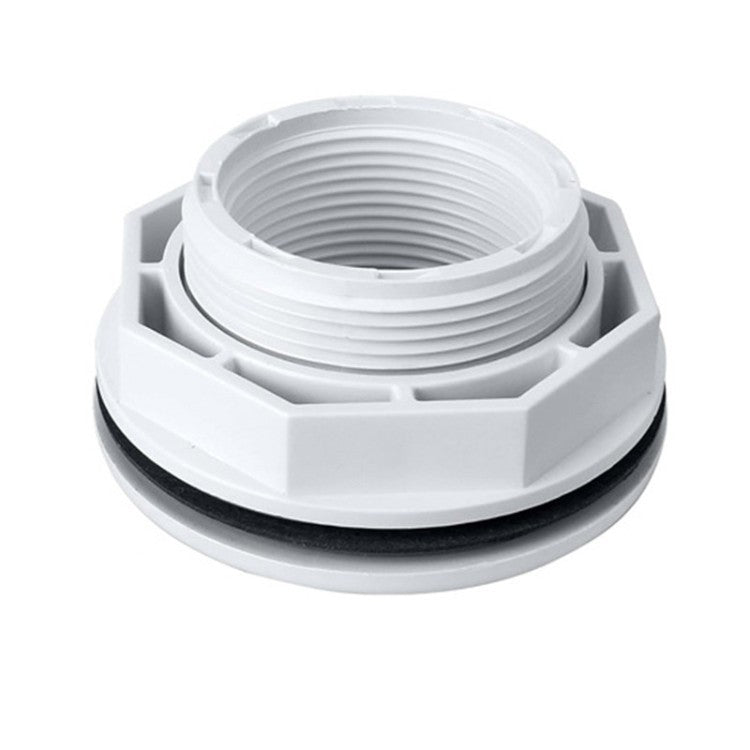 Adjustable threaded PVC toilet pan connector and waste flange adapter