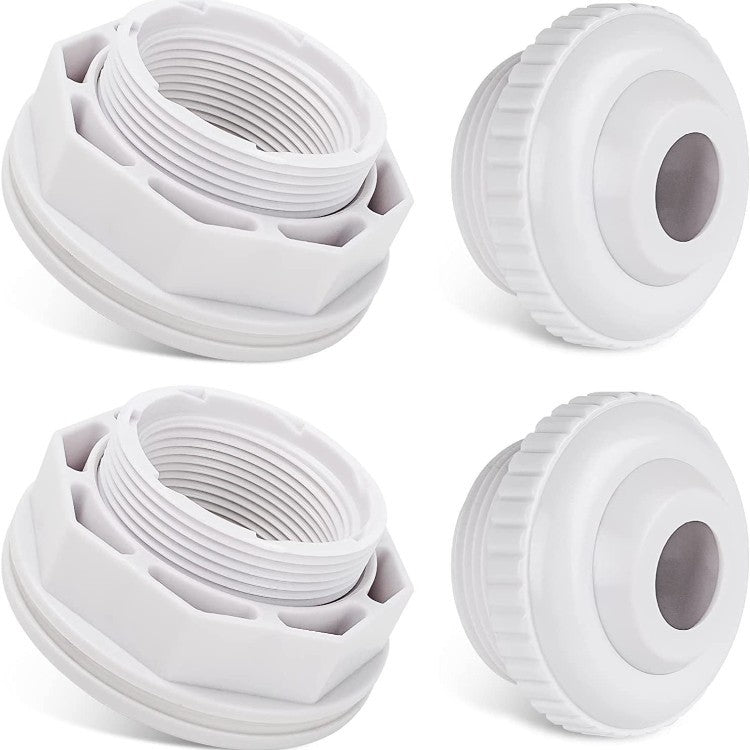 Adjustable threaded PVC toilet pan connector and waste flange adapter