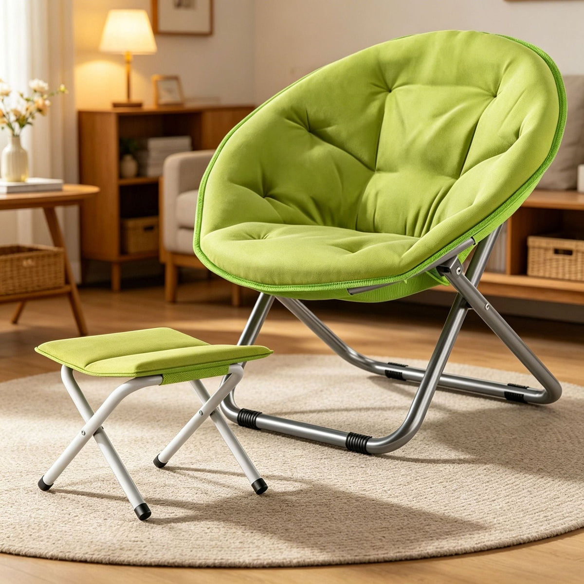 Ergonomic Lounge Chair with Practical Folding Mechanism