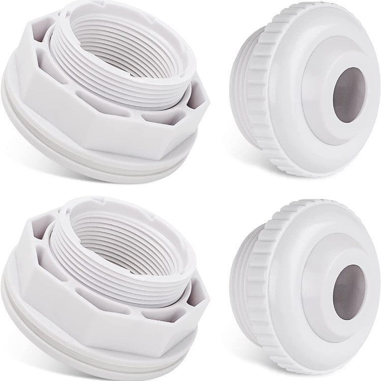 Adjustable threaded PVC toilet pan connector and waste flange adapter
