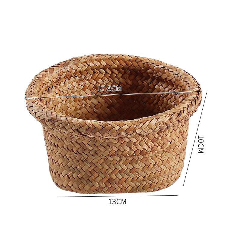Handcrafted Natural Seagrass Storage Pot