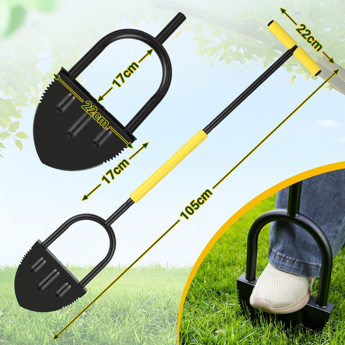 Edge Trimmer with T-Handle Edge Cutter