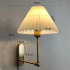 Modern swivel wall lamp – LED origami lampshade for bedroom, living room and bathroom decoration