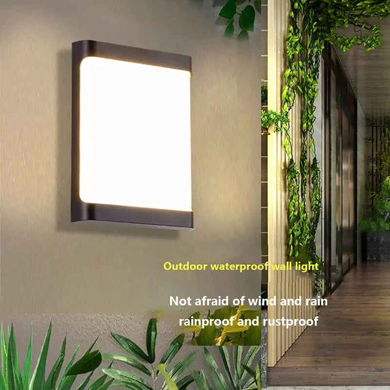 Modern LED outdoor wall lamp - Waterproof garden wall light, wall light for hallway, balcony, and entrance decoration