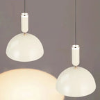 Nordic height-adjustable LED pendant lamp - Modern iron pendant lamp for bedroom, living room, study, and bar (adjustable height, warm light)