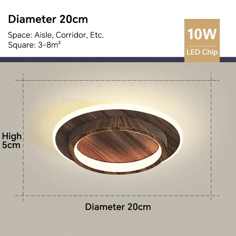 Modern LED ceiling light - Square ceiling lamp for living room, staircase, hallway and more