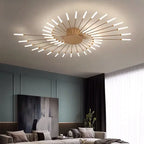 LED Nordic Fireworks Ceiling Chandelier - Modern interior lighting device