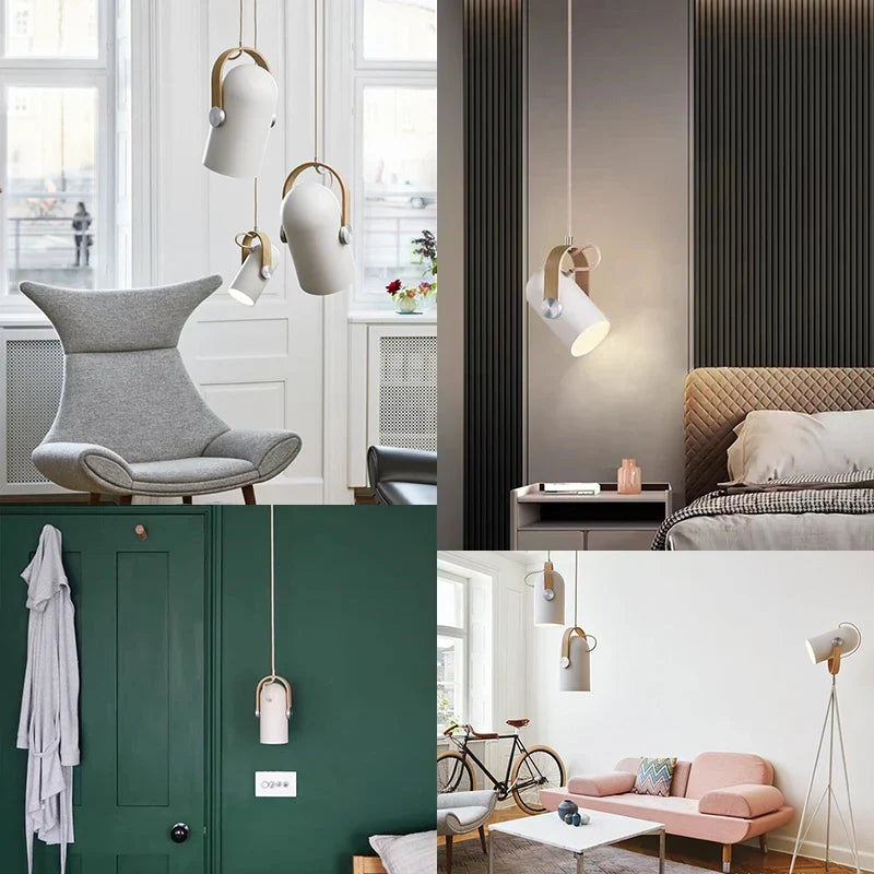 Modern swivel pendant lamp – Adjustable metal pendant lamp for bedroom, living room, dining room or kitchen