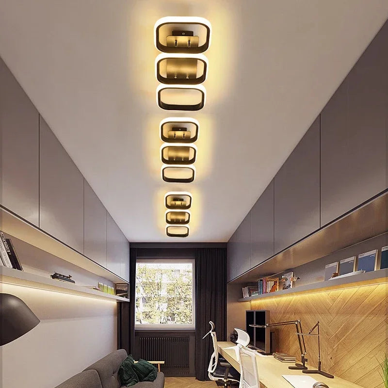 Modern LED ceiling lamp chandelier – Stylish multi-headed ring lamp for bedroom, living room, hallway, dining room and interiors
