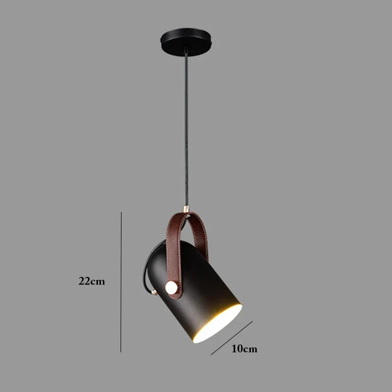 Modern swivel pendant lamp – Adjustable metal pendant lamp for bedroom, living room, dining room or kitchen