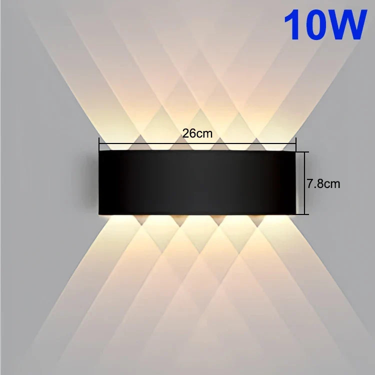 Modern LED outdoor wall lamp – Waterproof wall lamp for porch and balcony for home garden, IP55 rated