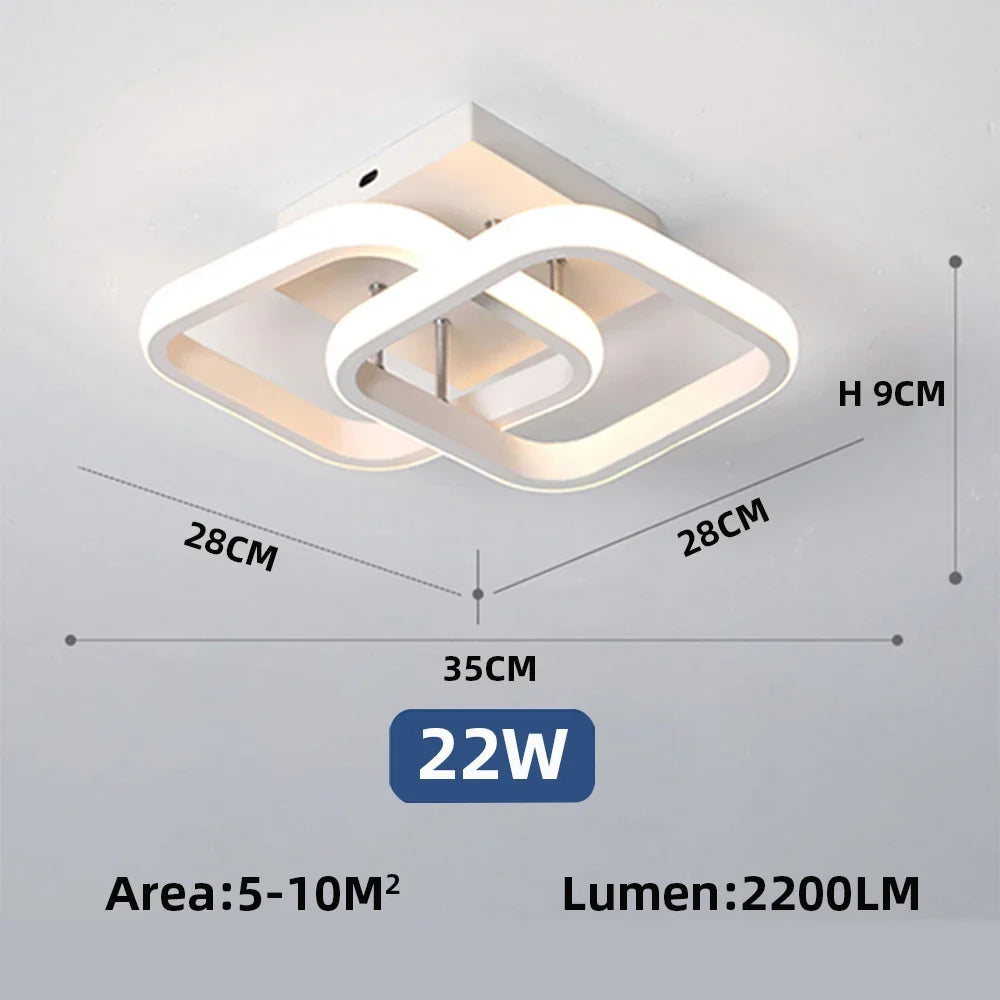 IRALAN Ceiling lamp LED corridor ceiling lamp for kitchen bedroom living room balcony corridor lamp home decoration entrance rail lighting