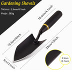 Terragrip Garden Spade | Extra Robust & Ergonomic | Seamlessly Welded | for Hard Soils & Roots
