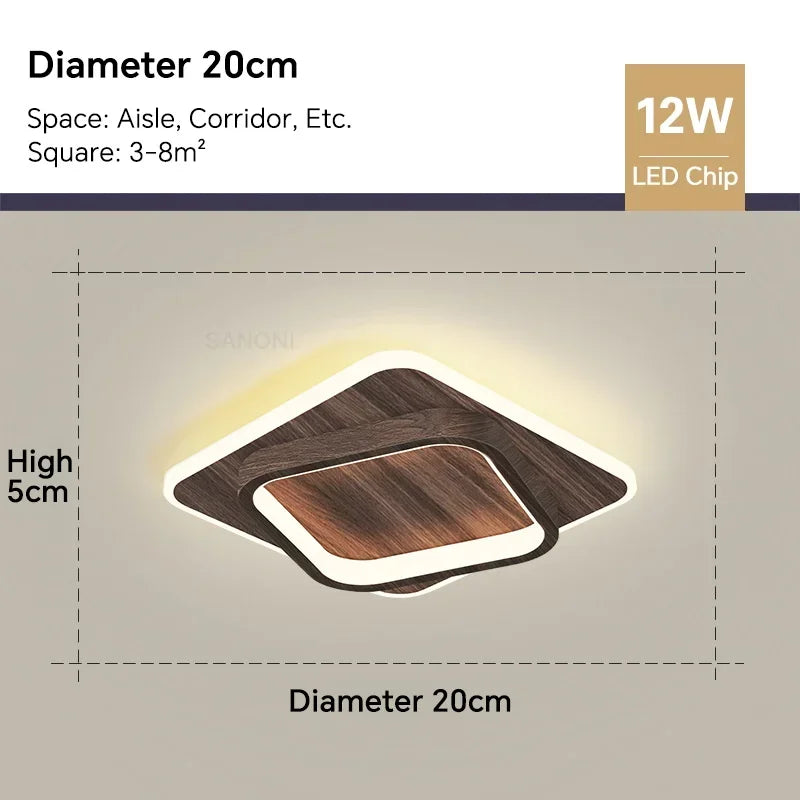 Modern LED Hall Ceiling Lamp Chandelier - Indoor Lighting for Hall, Stairs, Foyer, Balcony, Bedroom, Bathroom