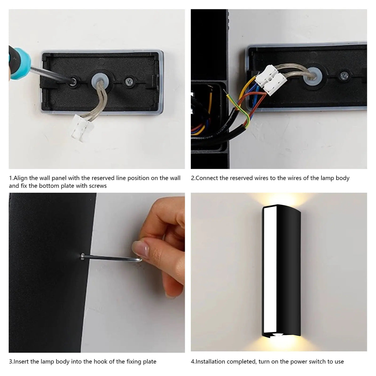 Modern Long LED Wall Lamp - Waterproof Outdoor Motion Sensor Light, IP66 Rating, AC 85-265V, for Garden, Patio and Outdoor Decoration