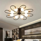 Modern LED ceiling lamps - Industrial Iron Black/Gold Northern Minimalism