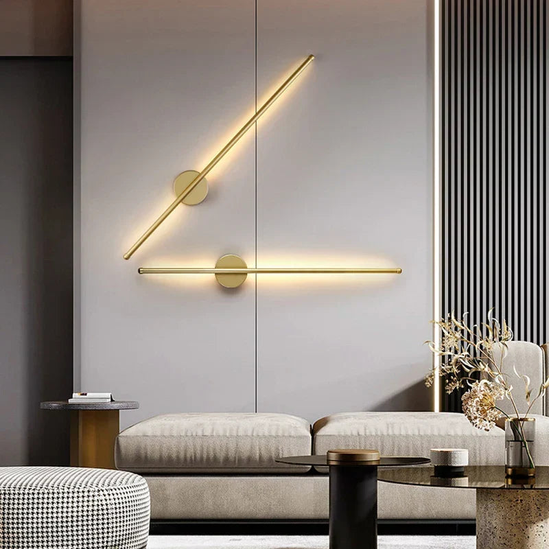 Gold Black Indoor LED Wall Lamps: Stylish lighting for your space