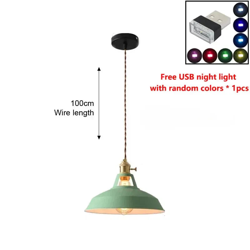 LED Iron Chandelier Pendant - Vintage Pendant Light