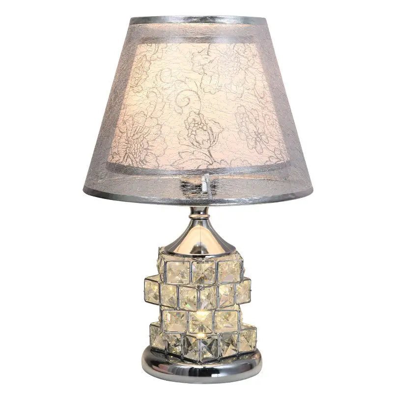 Modern Crystal Table Lamp – European style luxury lamp for wedding gift ideas, cute bedroom and home decor