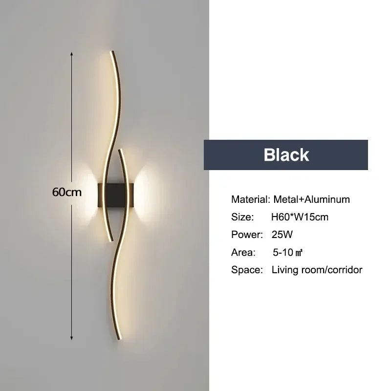 Modern LED Wall Lamps – Up and Down Wall Lamps for Bedrooms, Hallways, and Indoor Lighting