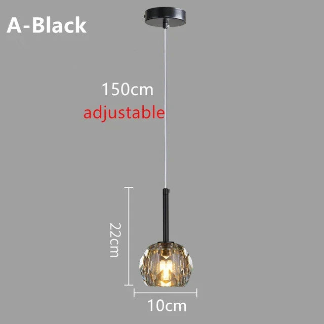 LED Nordic Modern Small Chandelier G9 AC90-260V Bedroom Nightstand Chandelier Dining Room Living Room Bar Creative Crystal Light