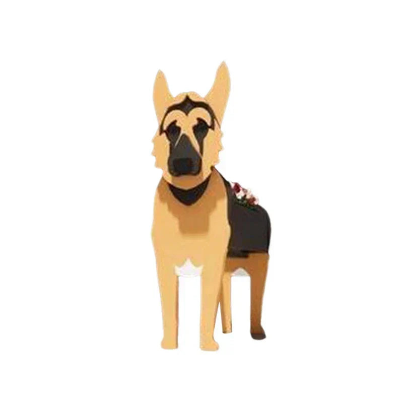 Flower Pot - Pawsome - Dog Plant Container - Various Breeds