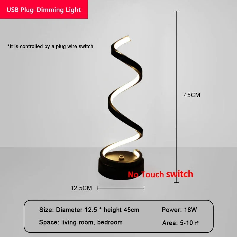 Modern LED Table Lamp – Snake Eye Desk Lamp for Bedroom, Living Room, Office, and Study Room