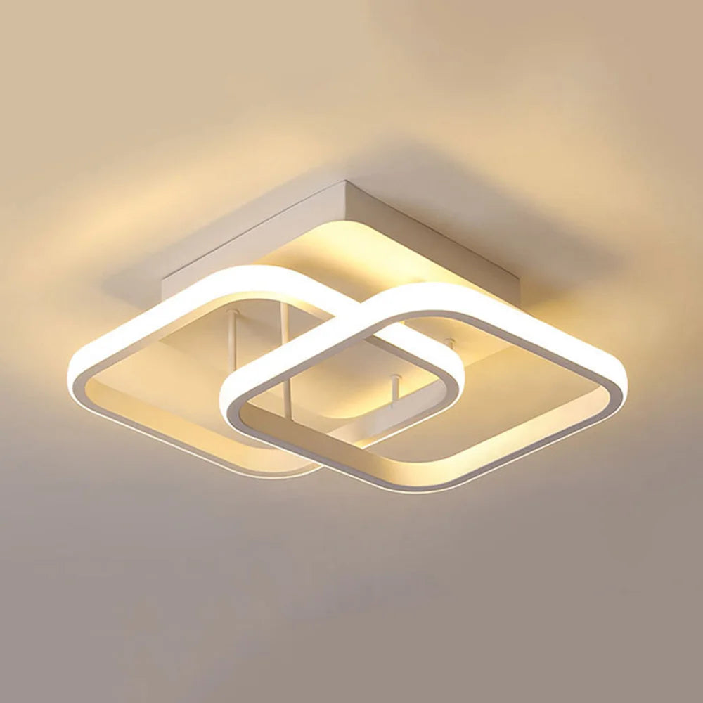 Modern ceiling lamp 85-265V metal ceiling lamp three-color light ceiling lamp for living room hallway balcony home decoration