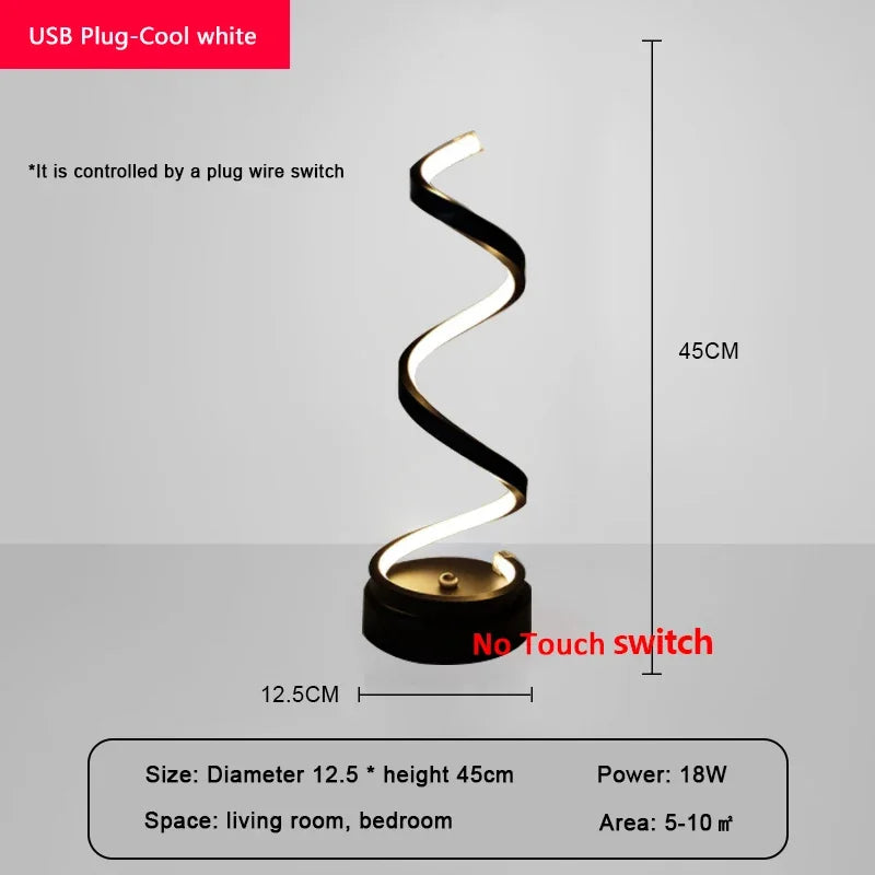 Modern LED Table Lamp – Snake Eye Desk Lamp for Bedroom, Living Room, Office, and Study Room