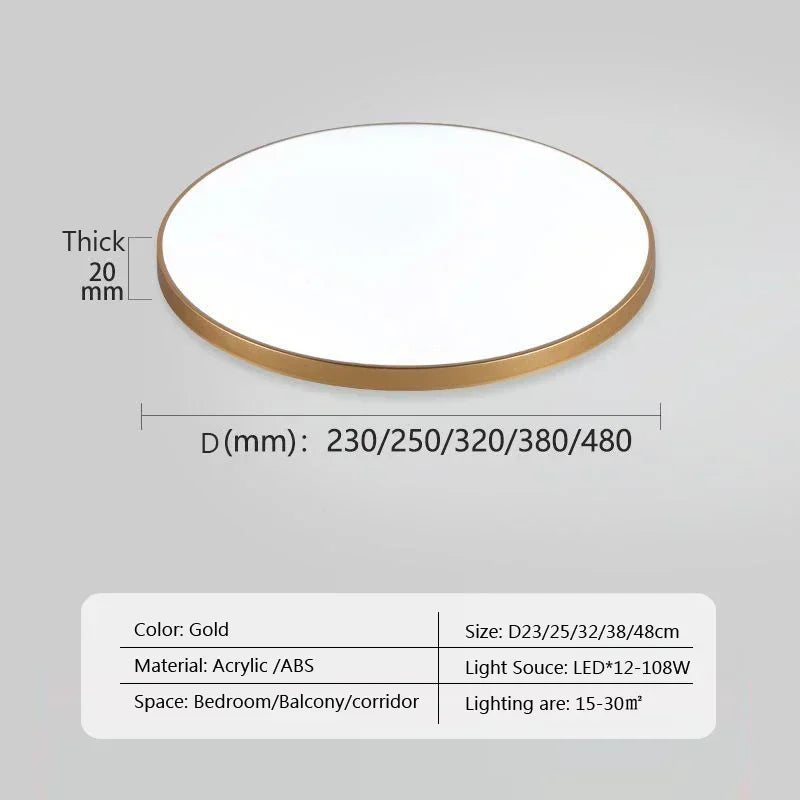 Modern LED round ceiling lamps - Ceiling lamps for living room, bedroom, bathroom, dining room, kitchen