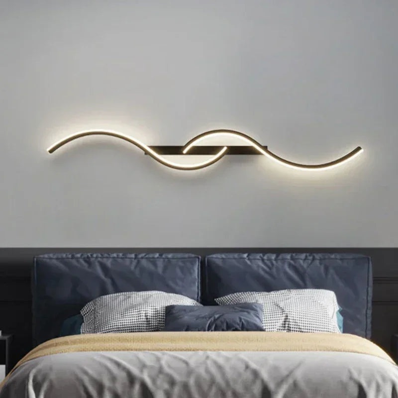 Modern LED Wall Lamp - Contemporary Wall Lamp for Living Room, Bedroom, Dining Room and Hall - Up and Down Lighting, Dimmable, Touch Switch, Interior Decoration