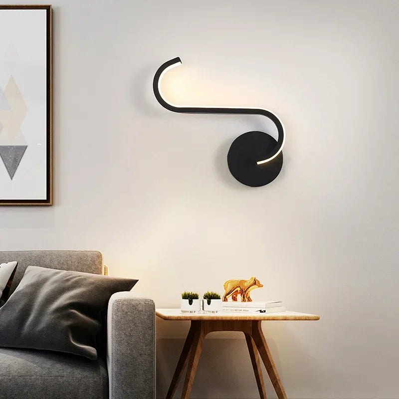 Modern LED Wall Lamp Nightstand Sconces - Interior Lighting Fixture for Living Room, Bedroom, Hotel