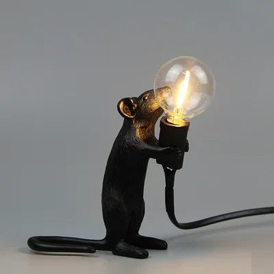 Modern USB Mouse Lamp LED Night Light – Creative Animal Shape Nightstand Lamp for Home Decor, Bedroom and Desktop Lighting