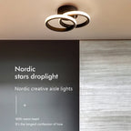 Modern LED ceiling lamp - Dimmable interior lighting for hallway, stairs, foyer, balcony, and bedroom