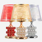 Modern Crystal Table Lamp – European style luxury lamp for wedding gift ideas, cute bedroom and home decor
