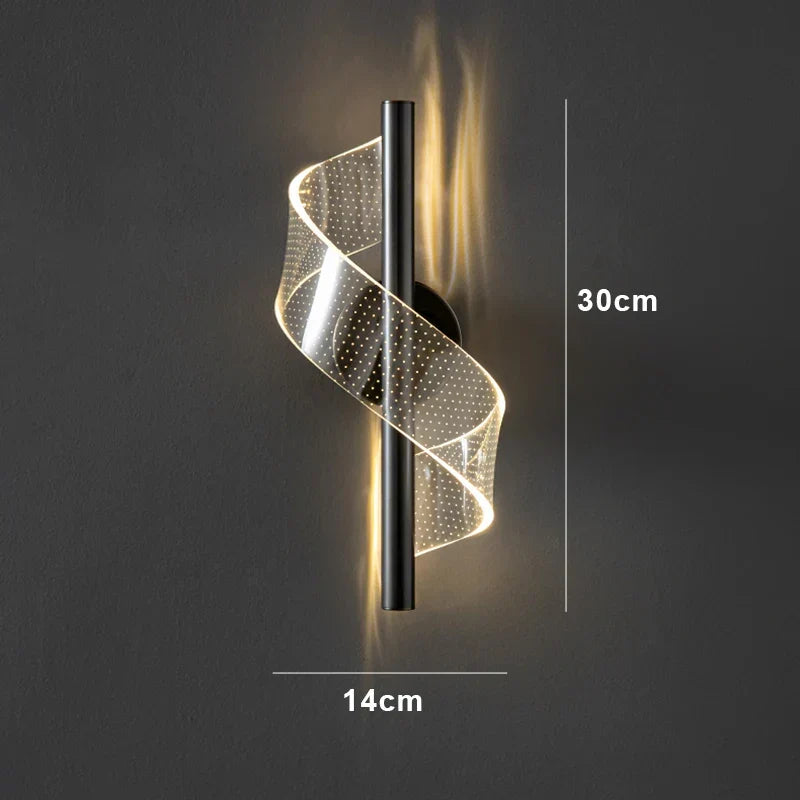 Nordic LED Pendant Lamp – Modern Pendant Lamp for Living Room, Bedroom, Dining Table and Hallway – Golden Acrylic Lamp Shades, Interior Decoration