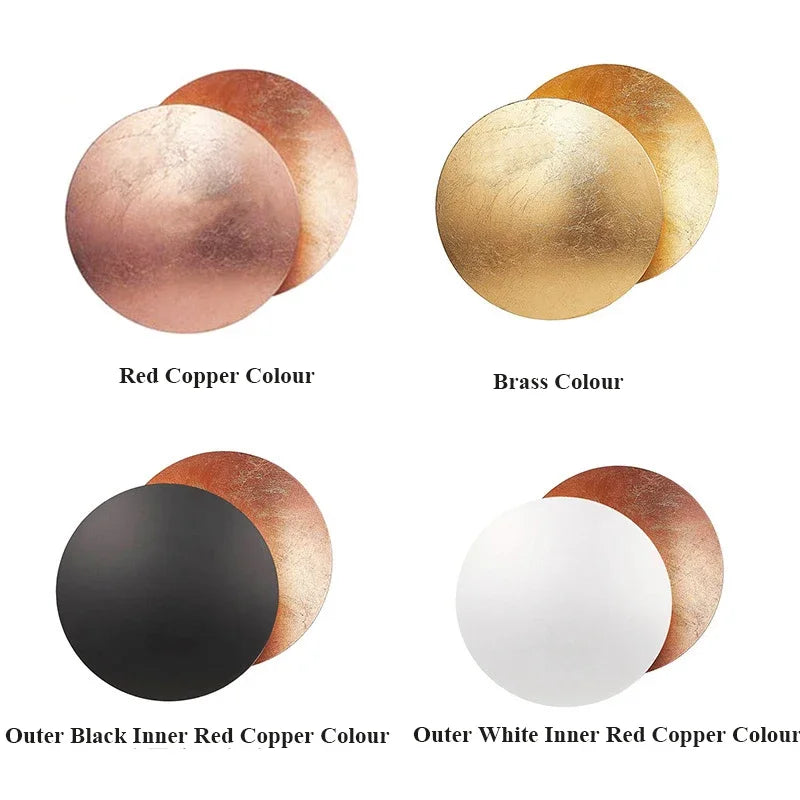 Modern Eclipse Wall Lamp – Round LED wall lamp for bedroom, hallway, entrance, and living room