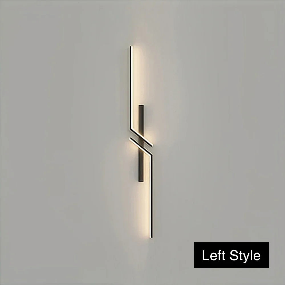 Modern dimmable LED wall lamp - Remote control minimalist wall lamp for bedroom, living room and TV background