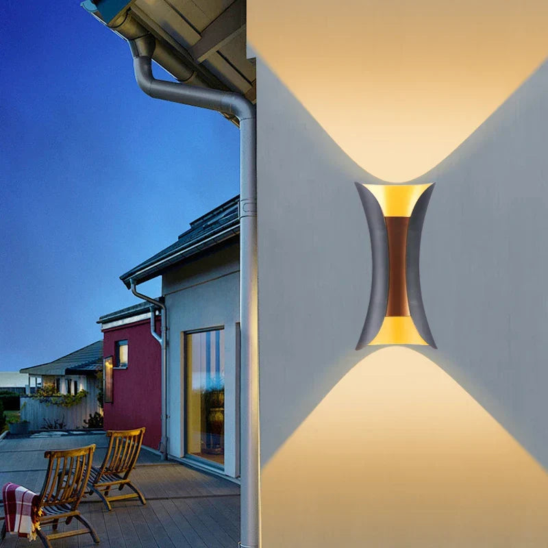 Modern LED outdoor wall lamp – Waterproof wall lamp for porch and balcony for home garden, IP55 rated