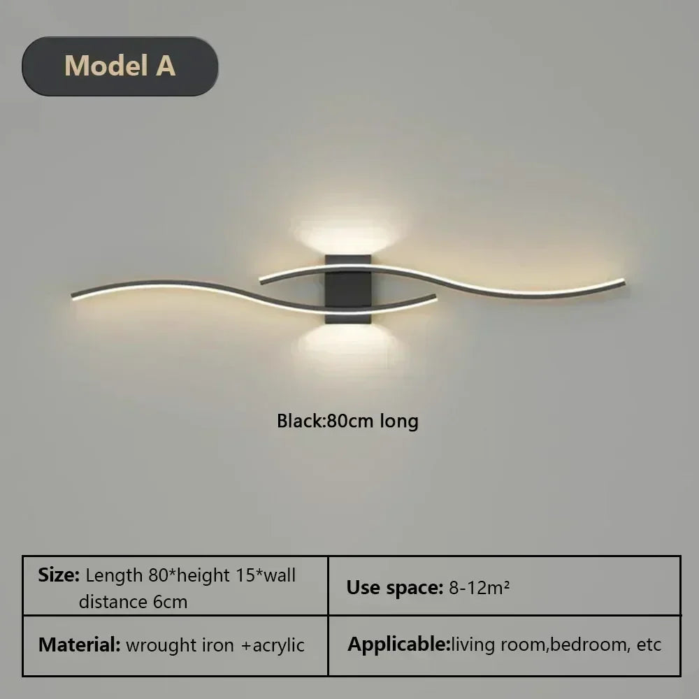 Modern LED Wall Lamp – Wall Lamp for Living Room, Bedroom and Hallway – Stylish Indoor Lighting